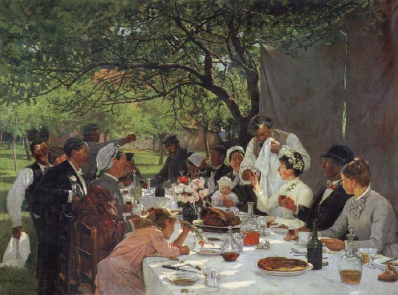 Albert Auguste Fourie The wedding meal in Yport Spain oil painting art